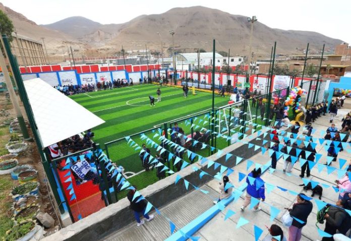 GORE Callao remodeló cancha en Politécnico de Ventanilla