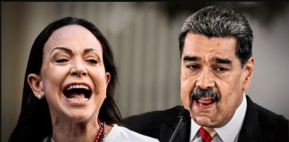 María Corina Machado grita ‘narcoterrorista’ a Maduro