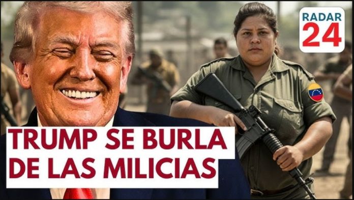 Trump se ríe de los ‘milicianos’