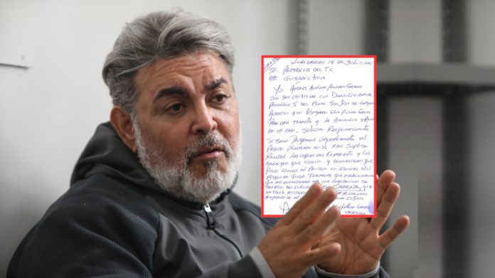 Chibolín envió carta al TC para anular su prisión preventiva Chibolín envió carta al TC para anular su prisión preventiva