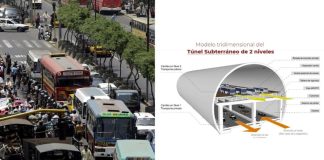 El túnel soterrado tendrá una longitud de 6.93 kilómetro, con un ancho de 32 metros y una altura de 23 metros, a una profundidad promedio de entre los 40 a 50 metros. Su extremo inicial estará en los linderos de la avenida Abancay con La Victoria, y su extremo opuesto en la avenida Perú, en SJL. Según su diseño, el túnel será de doble nivel, con dirección de ida y vuelta en cada piso. El transporte público recorrerá en el nivel superior y el transporte privado, en el inferior.
