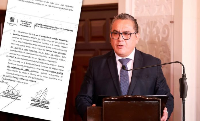 PJ autorizó a Santiváñez salir del país para el Consejo de Derechos Humanos PJ autorizó a Santiváñez salir del país para el Consejo de Derechos Humanos