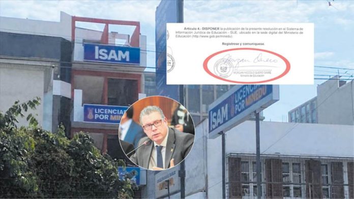 Otro instituto vinculado a José Luna habría sido favorecido por Morgan Quero