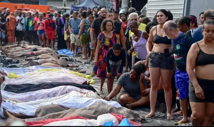 132 muertos tras operativo en favela