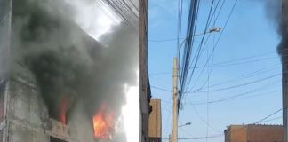 Ardió almacén en Barrios Altos