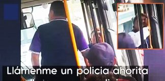 Atrapa a delincuente en su propio bus