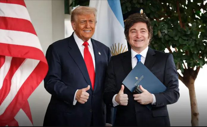 Donald Trump apoya a Javier Milei contra izquierdistas