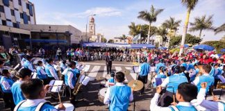 Muni de Bellavista celebró con trece bandas escolares