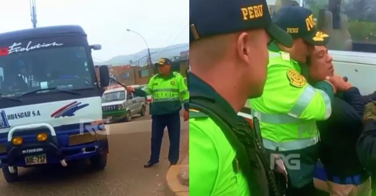 POLICÍA AGREDE A TRANSPORTISTA