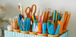 adornos caseros con cajas de cartón