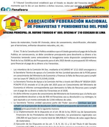 Fonavistas - oficio al Presidente de la Rep&uacute;blica interino Jos&eacute; Jer&iacute; (2)