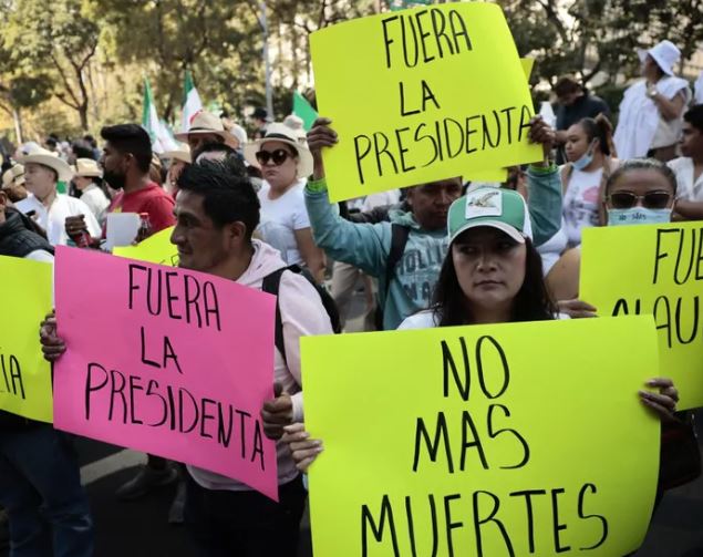 Generación Z protestó contra Sheinbaum Generación Z protestó contra Sheinbaum