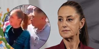 Mañoso besa y toca a presi Claudia Sheinbaum