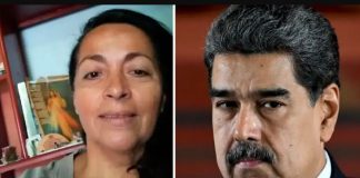 Marggie Orozco Tapias y Nicolás Maduro