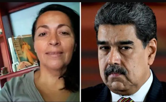 Marggie Orozco Tapias y Nicolás Maduro