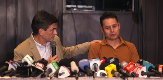 Presidente de Bolivia, Rodrigo Paz y Edman Lara