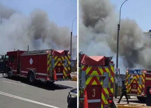 Reportaron incendio cerca de Plaza Grau Reportaron incendio cerca de Plaza Grau