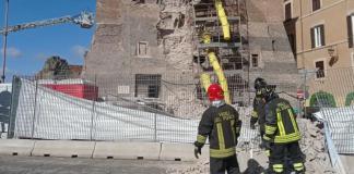 Se derrumba parte de Torre dei Conti