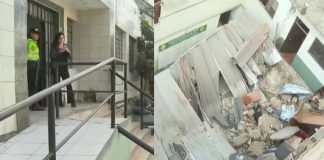 Se derrumba techo en comisaría de El Agustino