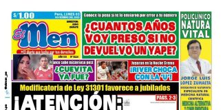 Portada Diario El Men (03/11/2025)