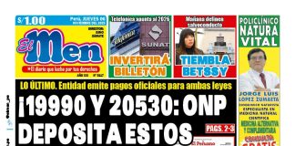 Portada Diario El Men (06/11/2025) Portada Diario El Men (06/11/2025)