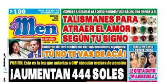 Portada Diario El Men (08/11/2025)
