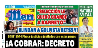 Portada Diario El Men (20/11/2025) Portada Diario El Men (20/11/2025)
