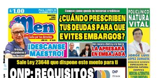 Portada Diario El Men (24/11/2025)