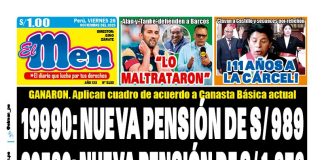Portada Diario El Men (28/11/2025)