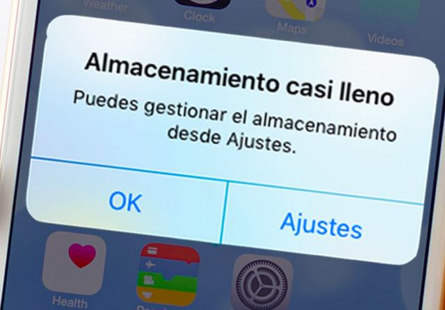 almacenamiento lleno almacenamiento lleno