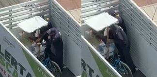 Botan a agentes por comer de carretilla decomisada