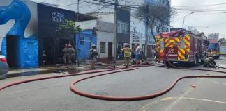 Incendio acabó con tienda de bicicletas en Miraflores