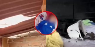 Macetero casi mata a bebé