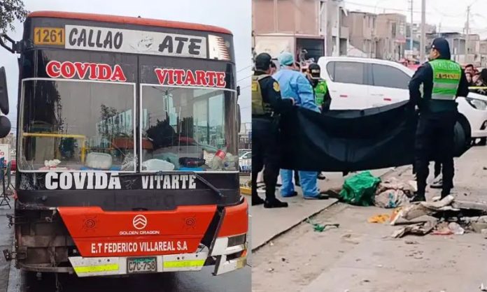 Murió atropellada por bus en Comas
