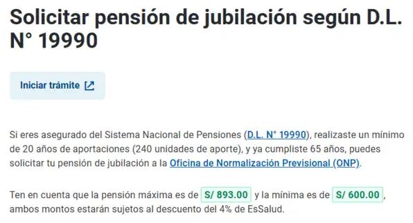 ONP - Solicitar pensión de jubilacion