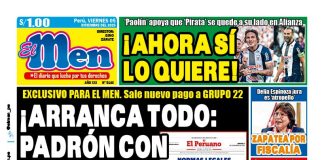 Portada Diario El Men (5/12/2025) Portada Diario El Men (5/12/2025)
