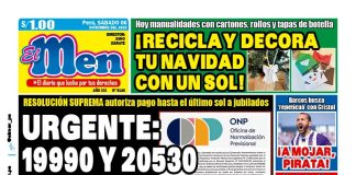 Portada Diario El Men (6/12/2025) Portada Diario El Men (6/12/2025)