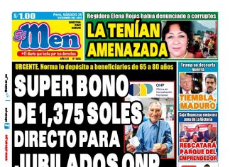 Portada Diario El Men (20/12/2025) Portada Diario El Men (20/12/2025)