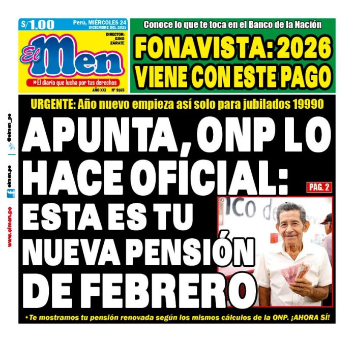Portada Diario El Men (24/12/2025)