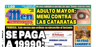 Portada Diario El Men (26/12/2025)
