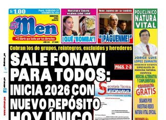 Portada Diario El Men (27/12/2025)