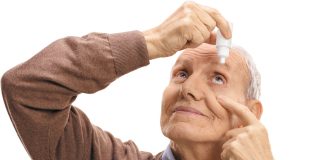 males que atacan a los ojos de un adulto mayor