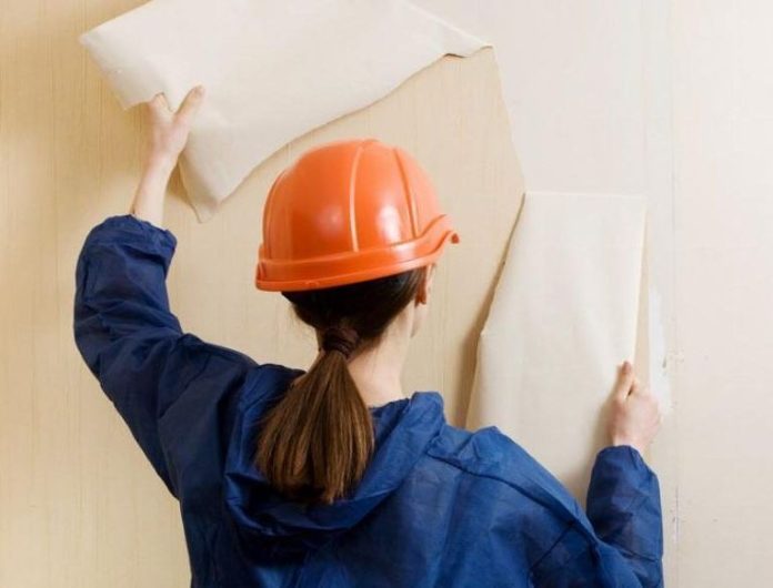 quitar el papel pintado de tu pared