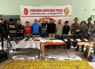 Cae banda con armas de guerra en Pataz