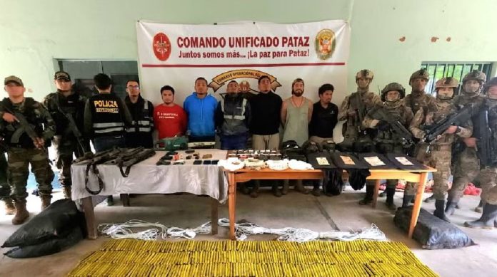 Cae banda con armas de guerra en Pataz