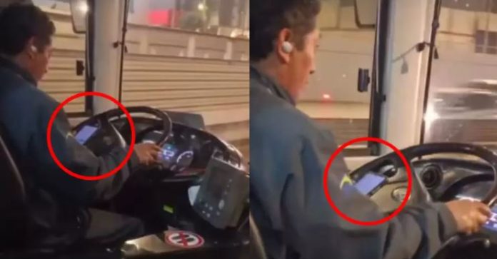 Conductor del Metropolitano manejaba chateando y oyendo audífonos