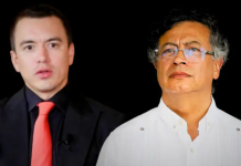 Daniel Noboa y Gustavo Petro