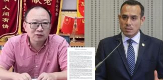 El empresario chino Zhihua Yang se pronunció públicamente tras las reuniones extraoficiales que sostuvo el presidente de la República, José Jerí,