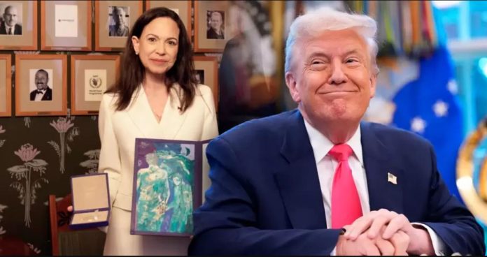 María Corina Machado ya se reunió con Donald Trump