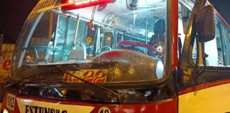 Matan chofer de bus cargando combustible